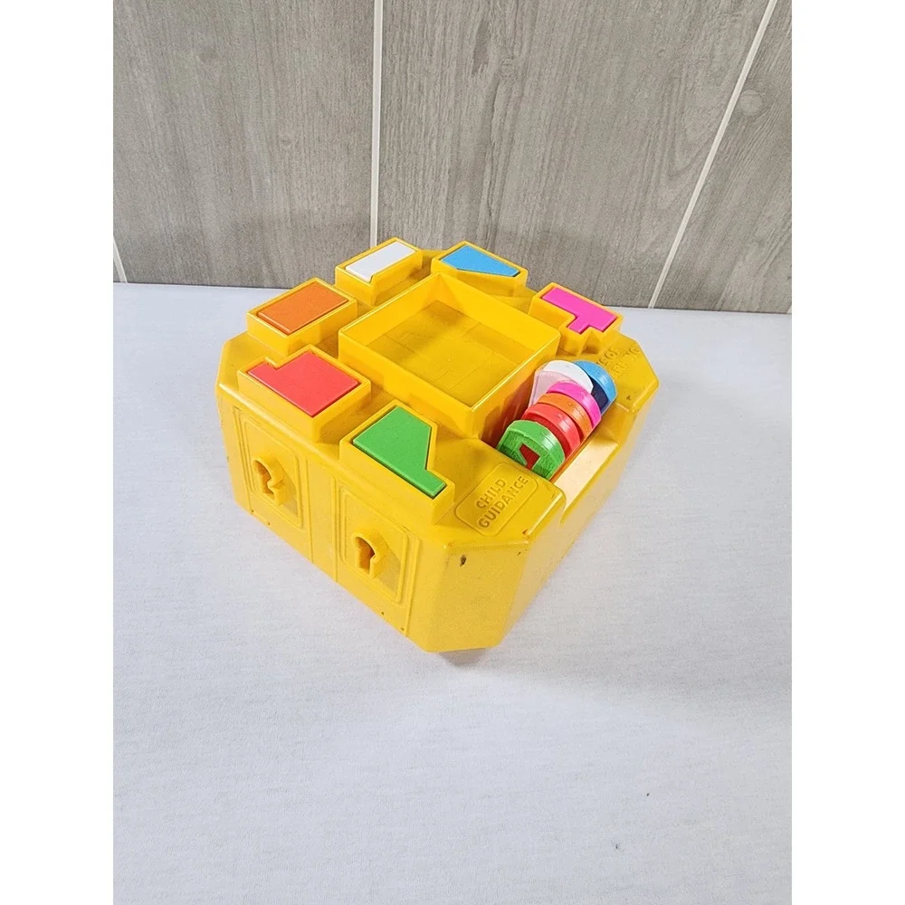 VIntage 1980 Playskool Keys of Learning Toy Kids Shape Sorter Puzzle